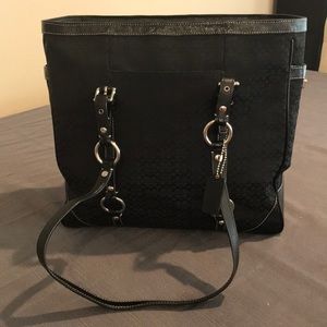 Coach black Signature bag